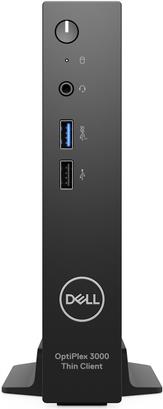 Dell OptiPlex 3000 Thin Client - Thin Client - DTS - 1 x Celeron N5105 / 2 GHz - RAM 8GB - Flash - eMMC 64GB - UHD Graphics - Wi-Fi 6E, 1GbE, Bluetooth - WLAN: 802,11a/b/g/n/ac/ax (Wi-Fi 6E), Bluetooth - Dell ThinOS - Monitor: keiner - Schwarz, schwarz (M