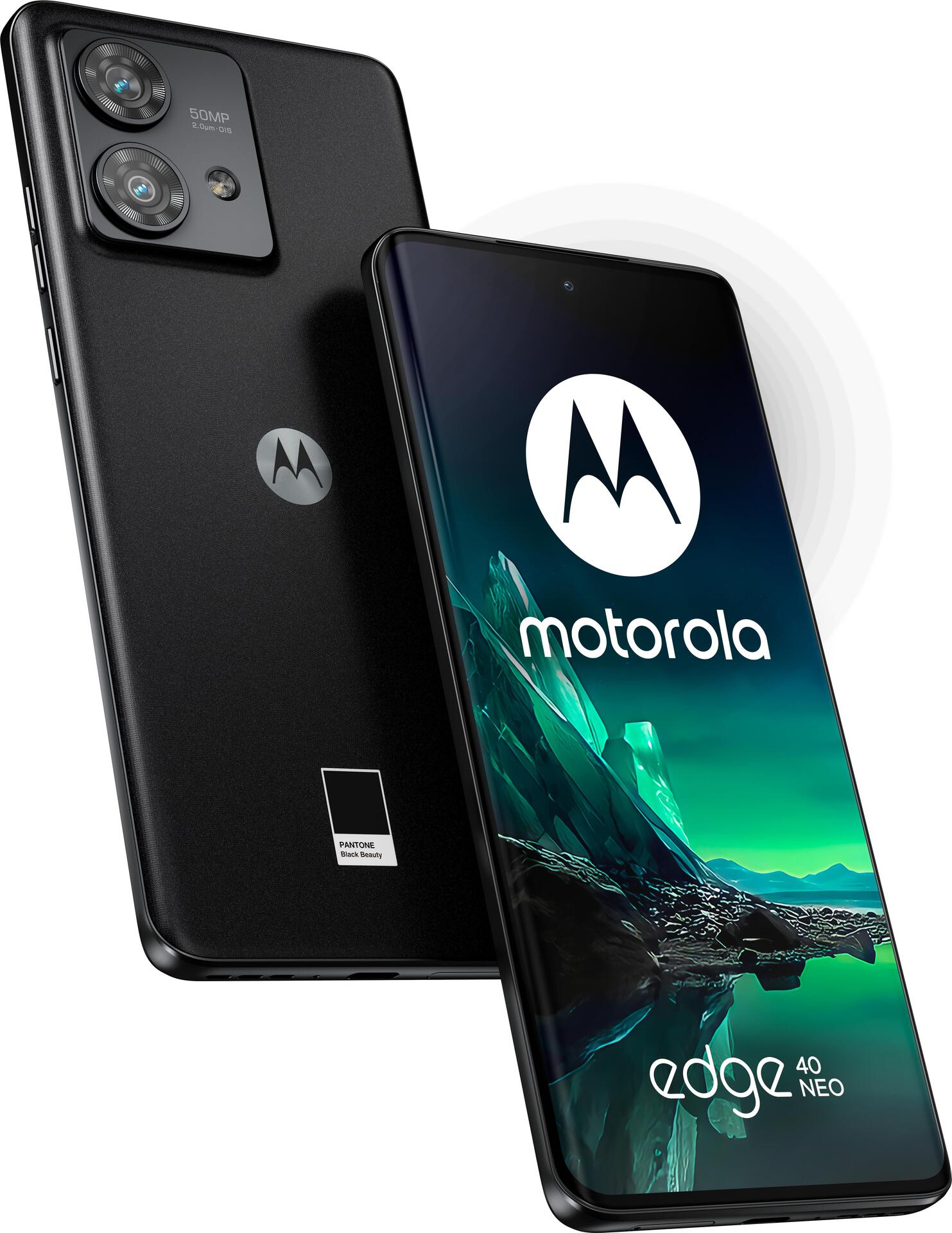 Motorola Edge 40 Neo - 5G Smartphone - Dual-SIM - RAM 12GB / Interner Speicher 256GB - pOLED-Display - 6,55 - 2400 x 1080 Pixel (144 Hz) - 2 x Rückkamera 50 MP, 13 MP - front camera 32 MP - Black Beauty (PAYH0000SE)