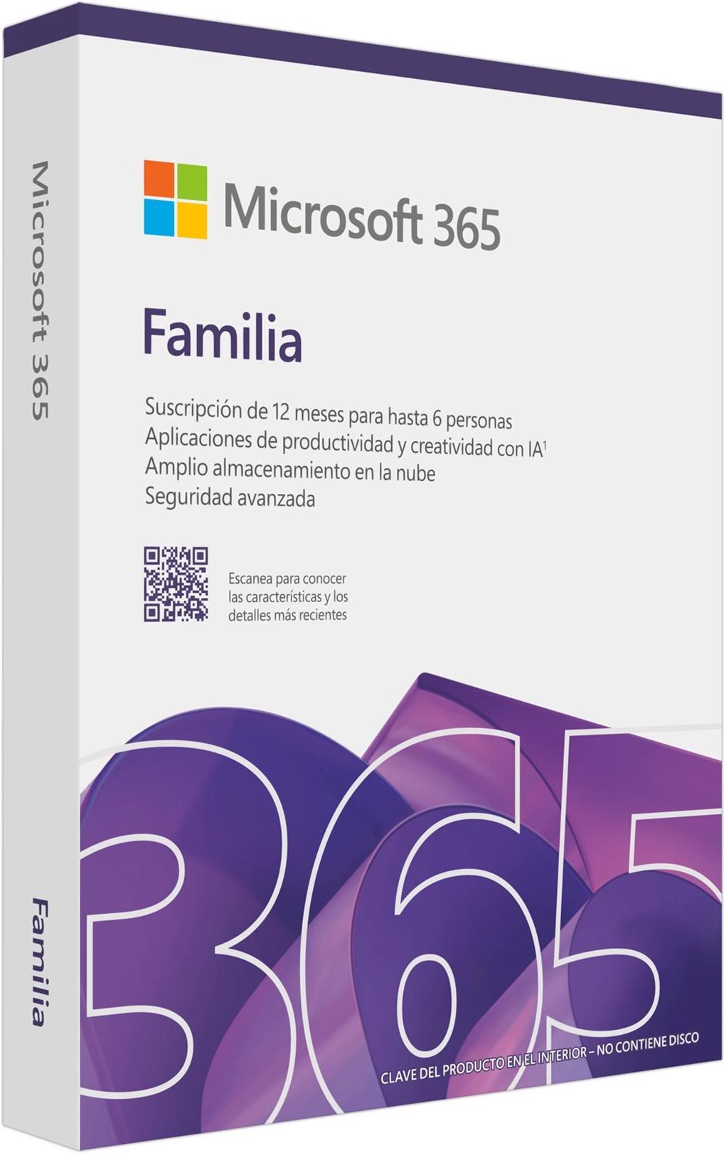 Microsoft 365 Family (Office-Apps inkl. Copilot-KI und 6TB Cloudspeicher) - Download & Produktschlüssel (EP2-36894)