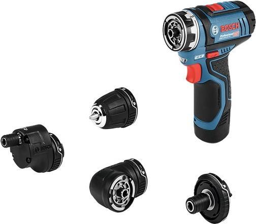 Bosch GSR 12V-15 FC Professional - Bohrer/Schrauber - schnurlos - 2 Geschwindigkeiten - 1/4 -Inbuseinsatz - 30 N·m - 2 Akkus - 12 V