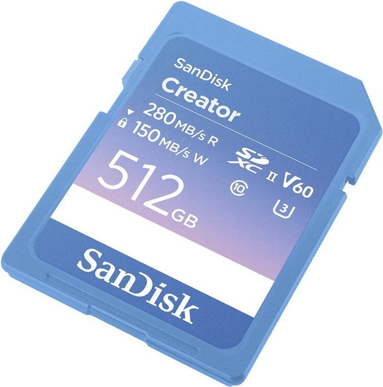 SanDisk Creator - Flash-Speicherkarte - 512 GB (SDSDXEP-512G-GNCIS)