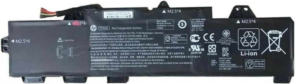 HP - Laptop-Batterie - Lithium-Ionen - 3 Zellen - 4.85 Ah - 56 Wh - für EliteBook 850 G5 Notebook, 850 G6 Notebook