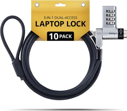 STARTECH UDUOKA10-LAPTOP-LOCK 10-PACK 3-IN-1 LAPTOP LOCK (UDUOKA10-LAPTOP-LOCK)