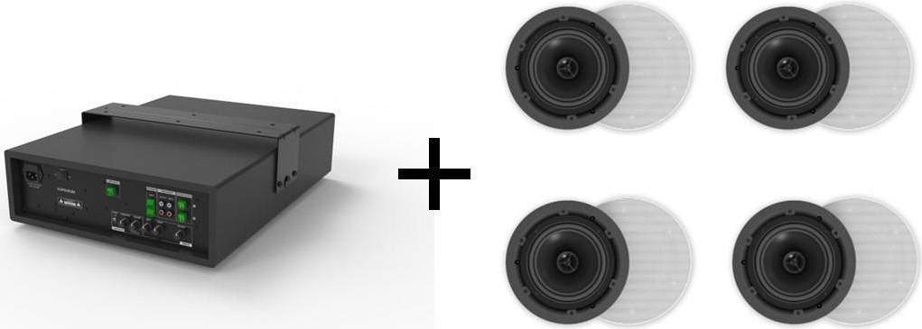 VivoLink audiopack Subwoofer 8 50W+ 4 x ceiling speakers - Lautsprecher (AUDIOPACK4)