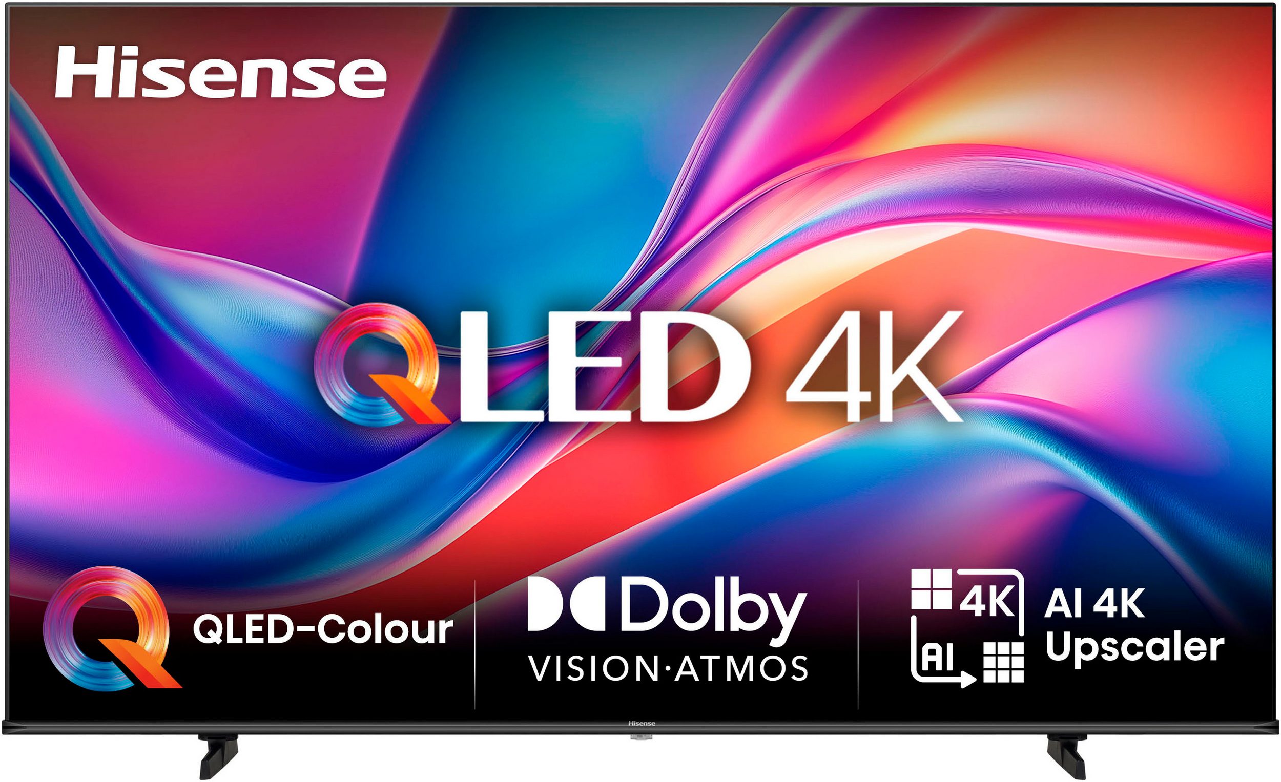 Hisense 50E77Q PRO, QLED-Fernseher - Smart TV - (126 cm (50 Zoll), schwarz, UltraHD/4K, Tripple Tuner, USB Recording, Time Shift, 144Hz Panel) [Energieklasse E] (50E77QPro)