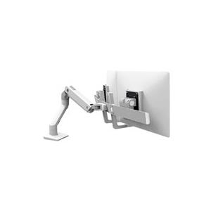 ERGOTRON HX Dual Monitor Arm in Weiß - Monitor Tischhalterung mit patentierter CF-Technologie für 2 Bildschirme bis 81,30cm (32) , 29.2cm Höhenverstellung, VESA Standard (45-476-216)