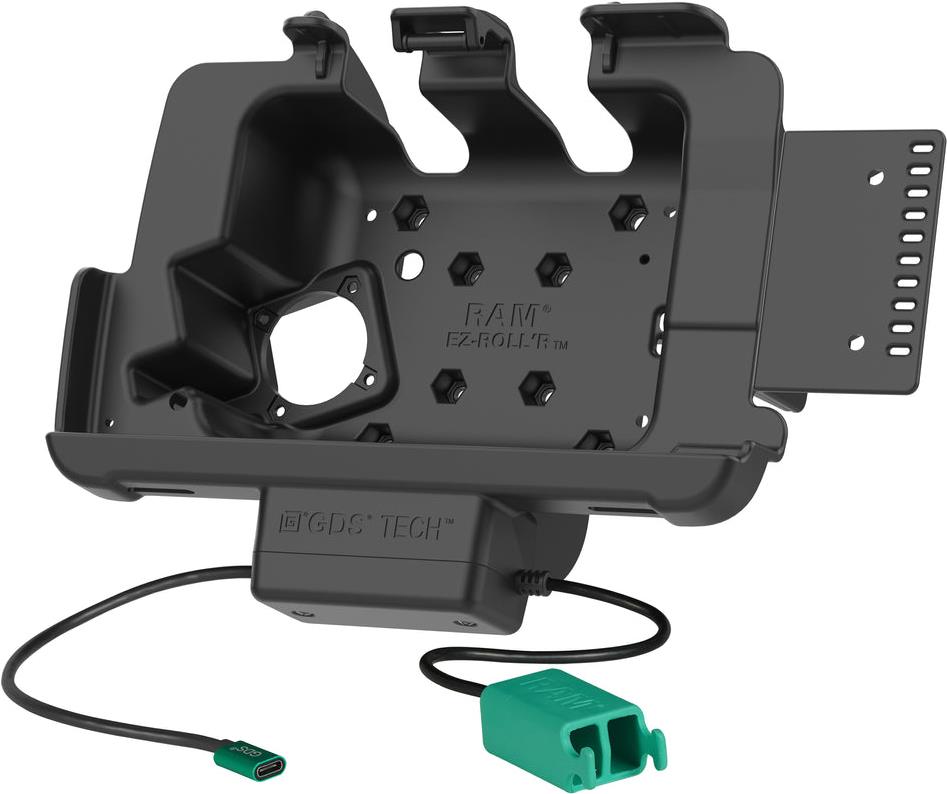 RAM Mounts GDS EZ-Roll'r Halteschale für Zebra ET40/45 (8') Diese RAM Mounts GDS EZ-Roll?r Halteschale ist für die Zebra ET4x 8 Zoll Serie mit IntelliSkin Next Generation Schutzhülle geeignet.Die Halteschale wird durch einen USB-C Anschluss mit Strom vers