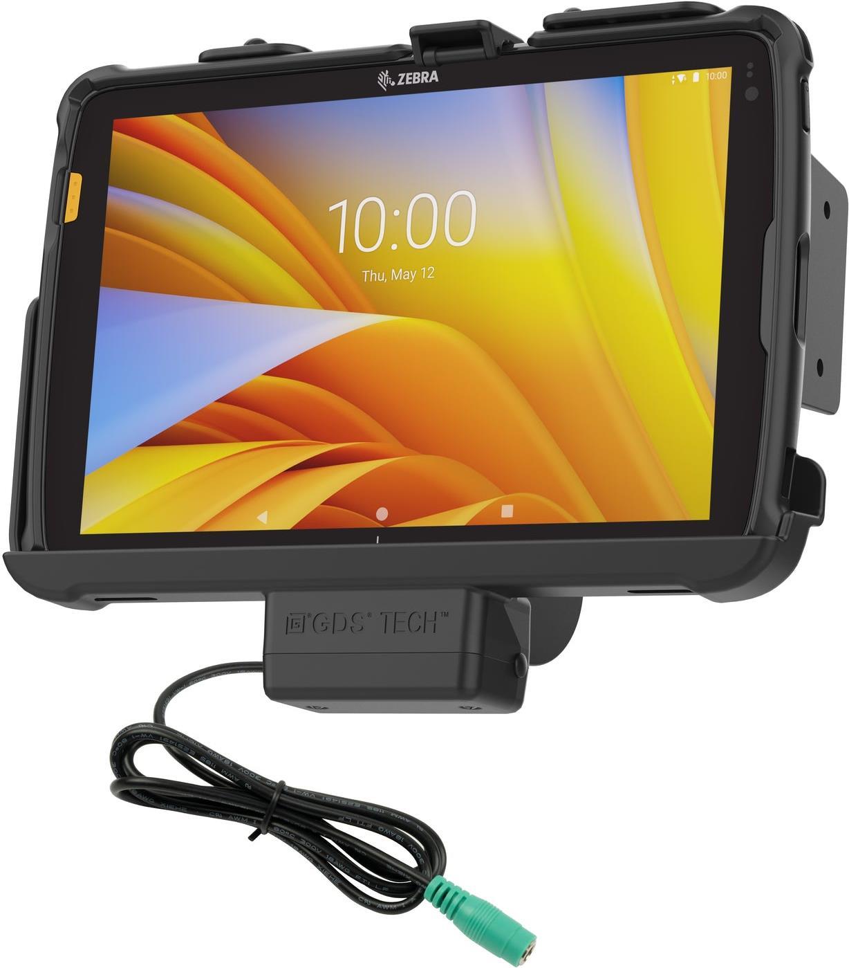 RAM Mounts EZ-Roll'r Halteschale für Zebra ET40/45 (10') Diese RAM Mounts EZ-Roll?r Halteschale ist für Zebra ET40 & ET45 25,40cm (10)  Serie mit Zebra Rugged Boot geeignet.Die Halteschale wird durch einen 5.5mm DC-Anschluss mit Strom versorgt und lädt da