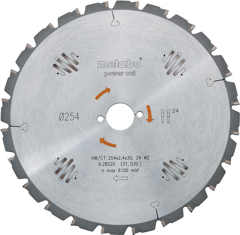 Metabo 628220000 - Bauholz mit Nägeln - Holz - KS 254 Plus - KGS 254 M - KGS 254 Plus - KGS 254 I Plus (628220000)