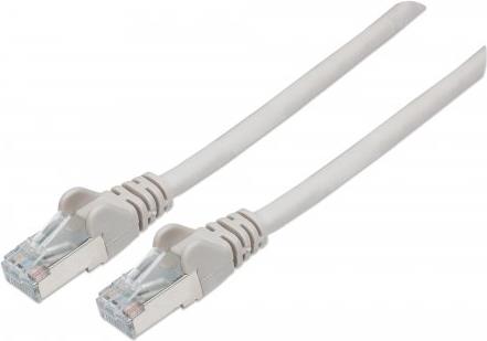 Intellinet High Performance - Patch-Kabel - RJ-45 (M) bis RJ-45 (M) - 30,0m - SFTP -Cat.7 Rohkabel (Kabel) / CAT 6a (Anschlüsse) - halogenfrei, geformt, ohne Haken - Grau (741217)
