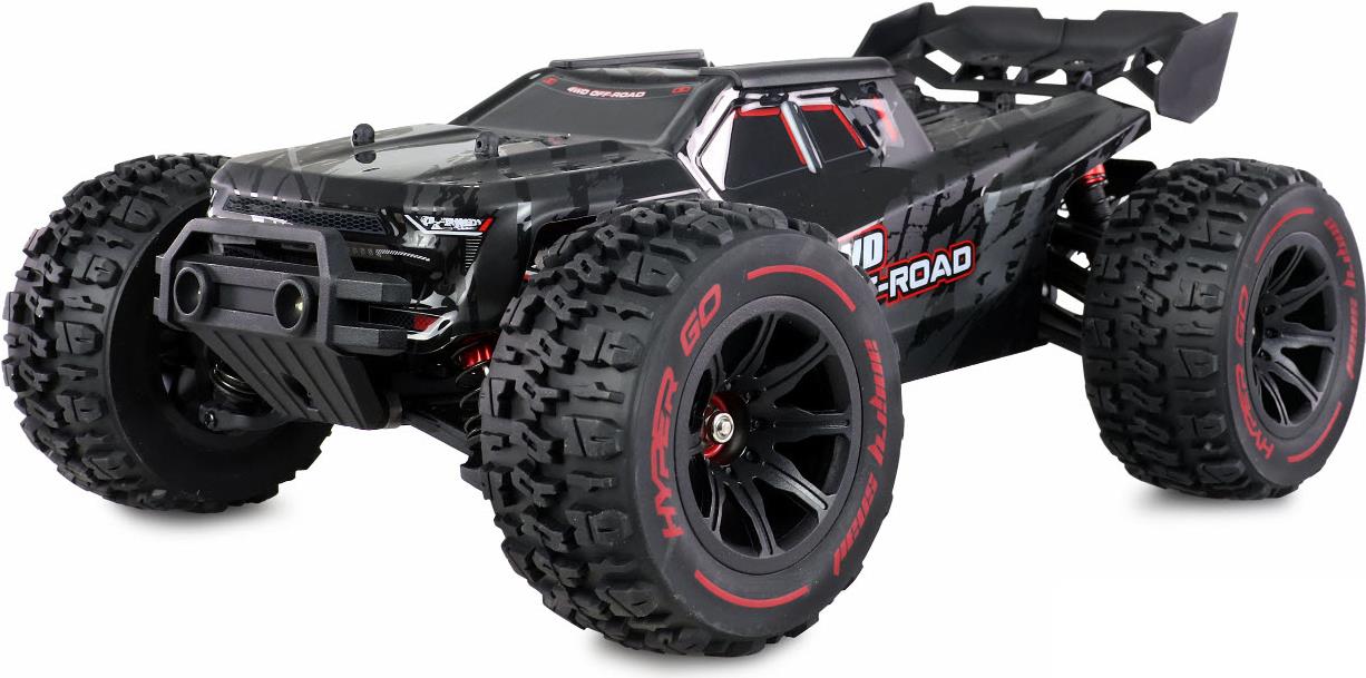 Amewi Hyper GO Schwarz, Gold Brushless 1:14 RC Modellauto Elektro Truggy Allradantrieb (4WD) RtR 2,4 GHz (22659)