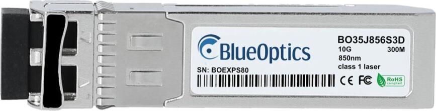 Kompatibler Lenovo ATTJ BlueOptics BO35J856S3D SFP+ Transceiver, LC-Duplex, 10GBASE-SR, Multimode Fiber, 850nm, 300 Meter, DDM / DOM, 0°C/+70°C (ATTJ-BO)