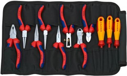 Knipex 00 19 41 Elektriker Werkzeugset in Tasche 11teilig