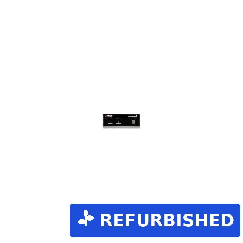 StarTech.com 2 Port DisplayPort USB KVM Switch - DisplayPort KVM Umschalter mit Audio - Hochauflösender DisplayPort Desktop Umschalter - KVM-/Audio-Switch - 2 x KVM/Audio - 1 lokaler Benutzer - Desktop - Sonderposten