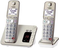 Panasonic KX-TGE262GN Telefon DECT-Telefon Anrufer-Identifikation Champagner (KX-TGE262GN)