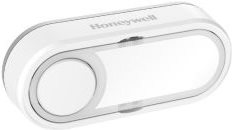 Honeywell Zubehör Funk Taster mit Namensschild LED-Anzeige weiß Klingeltaster mit wechselbarem Namensschild - Funk-Reichweite von bis zu 200 m, keine Verdrahtung - LED-Funktionsanzeige - Geheime Klopffunktion - Wasserdicht (IP55) (DCP511)