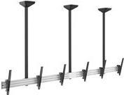 Equip Monitor Deckenhaltung 114,30cm (45)-50silber&schwarz 3 Monitor (650374)