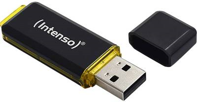 Intenso High Speed Line - USB-Flash-Laufwerk - 64GB - USB 3,1 - Schwarz, Gelb (3537490)