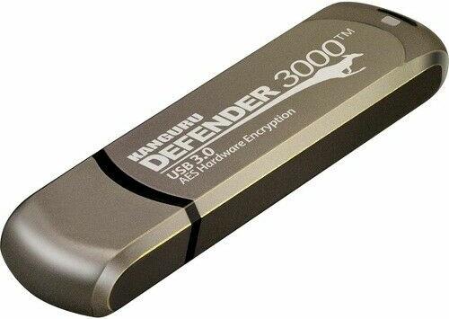 Kanguru Encrypted Defender 3000 - USB-Flash-Laufwerk - verschlüsselt - 256 GB - USB 3.2 Gen 1 - FIPS 140-2 Level 3 - TAA-konform (KDF3000-256G)