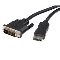 StarTech.com 3m DisplayPort auf DVI Adapter Konverter Kabel / DP zu DVI (Stecker/Stecker) max. Auflösung 1920x1200/ 1080p - DisplayPort-Kabel - DisplayPort (M) bis DVI-D (M) - 3 m - Schwarz