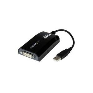 StarTech.com USB auf DVI Video Adapter - Externe Multi Monitor Grafikkarte für PC und MAC - 1920x1200 - Externer Videoadapter - DisplayLink DL-195 - 16MB - USB2.0 - DVI - Schwarz (USB2DVIPRO2)