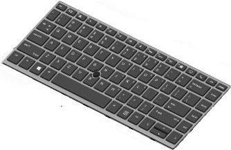 HP L14377-A41 - Tastatur - Belgisch - Tastatur mit Hintergrundbeleuchtung - HP - EliteBook 840 G5 (L14377-A41)