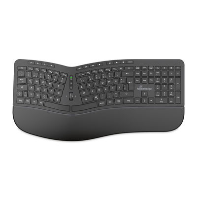 MEDIARANGE ergonomische Multimedia Funk-Tastatur QWERTZ sw (MROS279)
