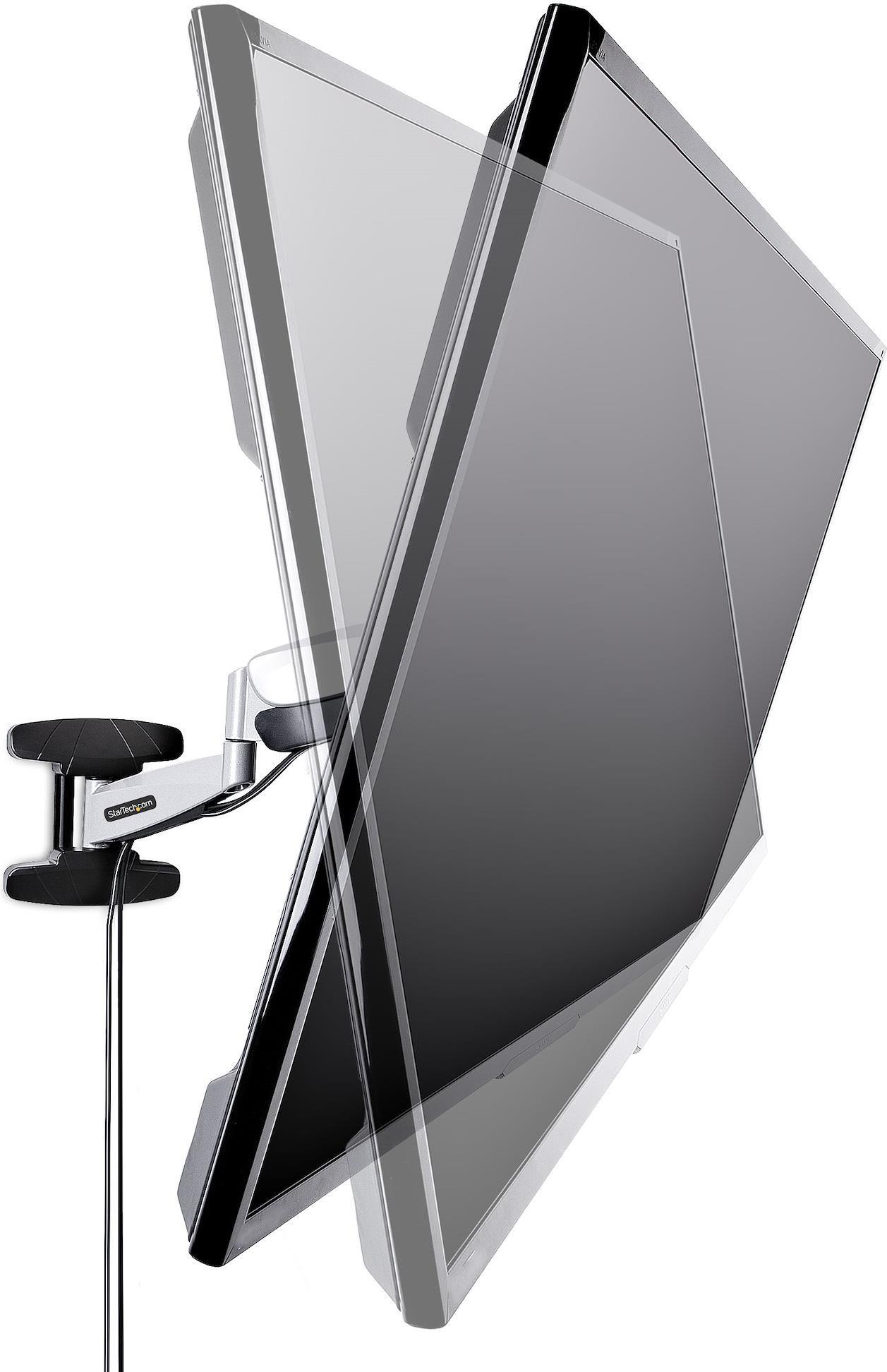 StarTech.com Höhenverstellbare TV Wandhalterung - Vollbewegliche VESA Wandhalterung für 23-55  Bildschirme bis 30 kg - Bildschirmhalterung/Fernseher Wandhalterung - Neigbare/Schwenkbare Fernsehwandhalterung (FHA-TV-WALL-MOUNT)