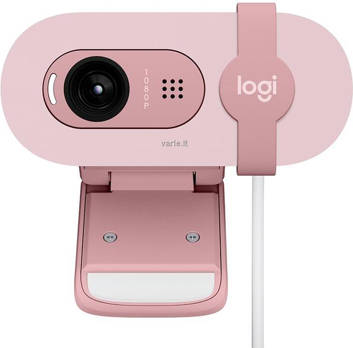 Logitech BRIO 100 - Webcam - Farbe - 2 MP - 1920 x 1080 - 720p, 1080p - Audio - USB (960-001623)