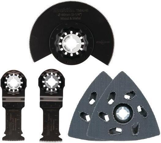 Makita - Blattset für Multifunktionswerkzeug - 5 Stücke - Starlock - für Makita DTM51RT1J3, DTM51Z, DTM51ZJX2 (B-67511)