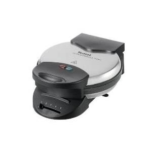 Tefal Ultra Compact WM 310D - Waffeleisen - 1000 W - Mattschwarz/Rostfreier Stahl (WM310D)