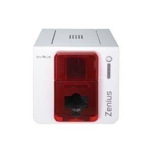 Evolis Zenius Classic line - Plastikkartendrucker - Farbe - Thermosublimation/thermische Übertragung - CR-80 Card (85.6 x 54 mm) - bis zu 500 Karten/Stunde (s/w) / bis zu 150 Karten/Stunde (Farbe) - Kapazität: 50 Karten - USB (ZN1U0000RS)