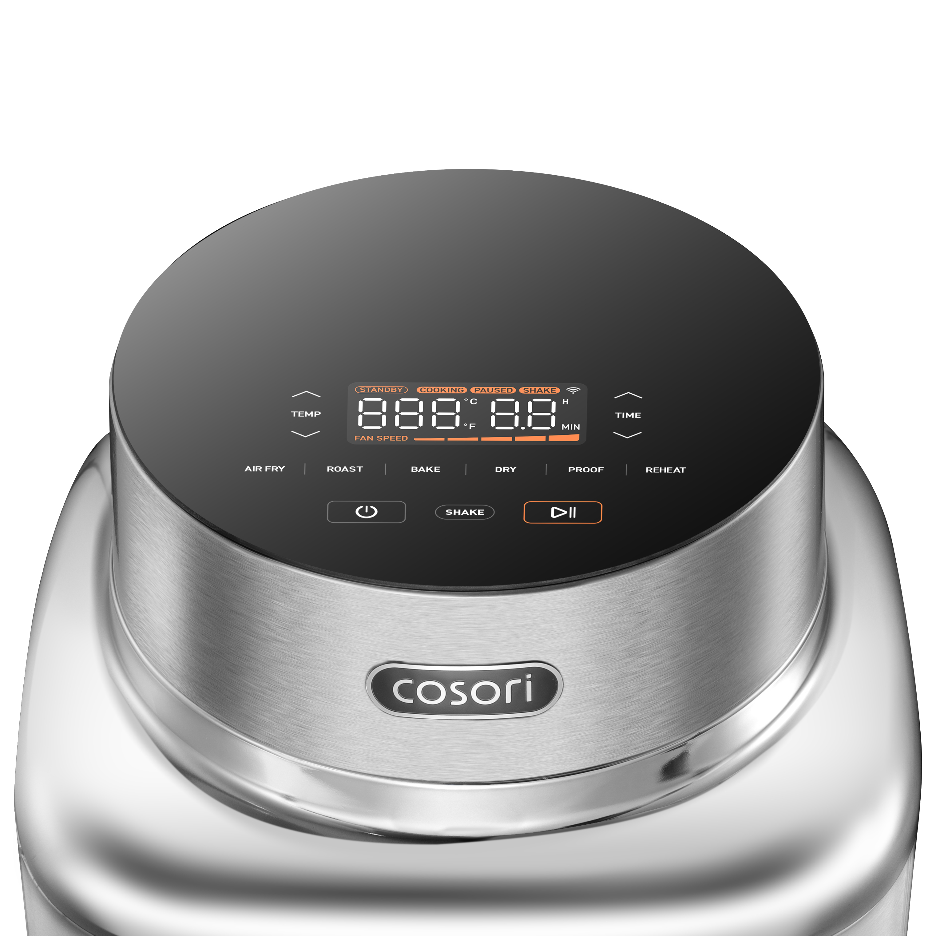 Cosori Iconic Single Heißluftfritteuse 6,2 l Edelstahl 1725 W CAF-SE601S-CEU