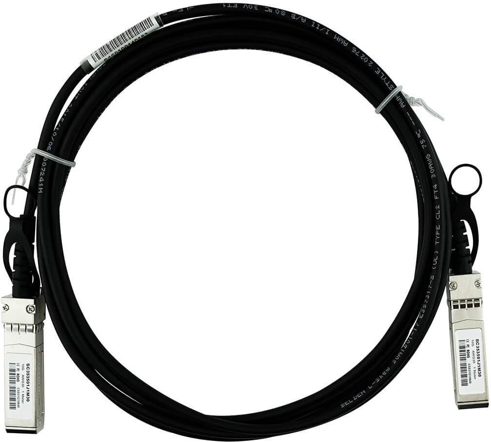 HPE X242 J9283B kompatibles BlueLAN DAC SFP+ SC353501J3M30 HPE X242 kompatibles Direct Attach Kabel (DAC) als passive 10 Gigabit Twinaxial Kupfer Variante, mit SFP+ auf SFP+ Verbindung, für den Anschluss von Hardware in Racks und über benachbarte Racks hi
