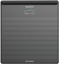 Withings Body Scan smarte Personenwaage Schwarz Körperanalyse Vascular Age EDA-Score