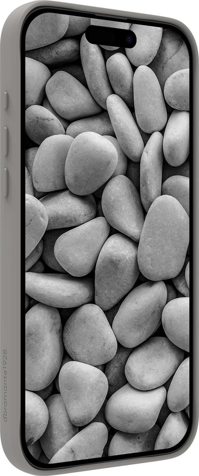 dbramante1928 Roskilde - Hintere Abdeckung für Mobiltelefon - Kick - MagSafe-Kompatibilität - ICON - Flussstein - für Apple iPhone 17 Pro Max (ROK9ICGY6667)