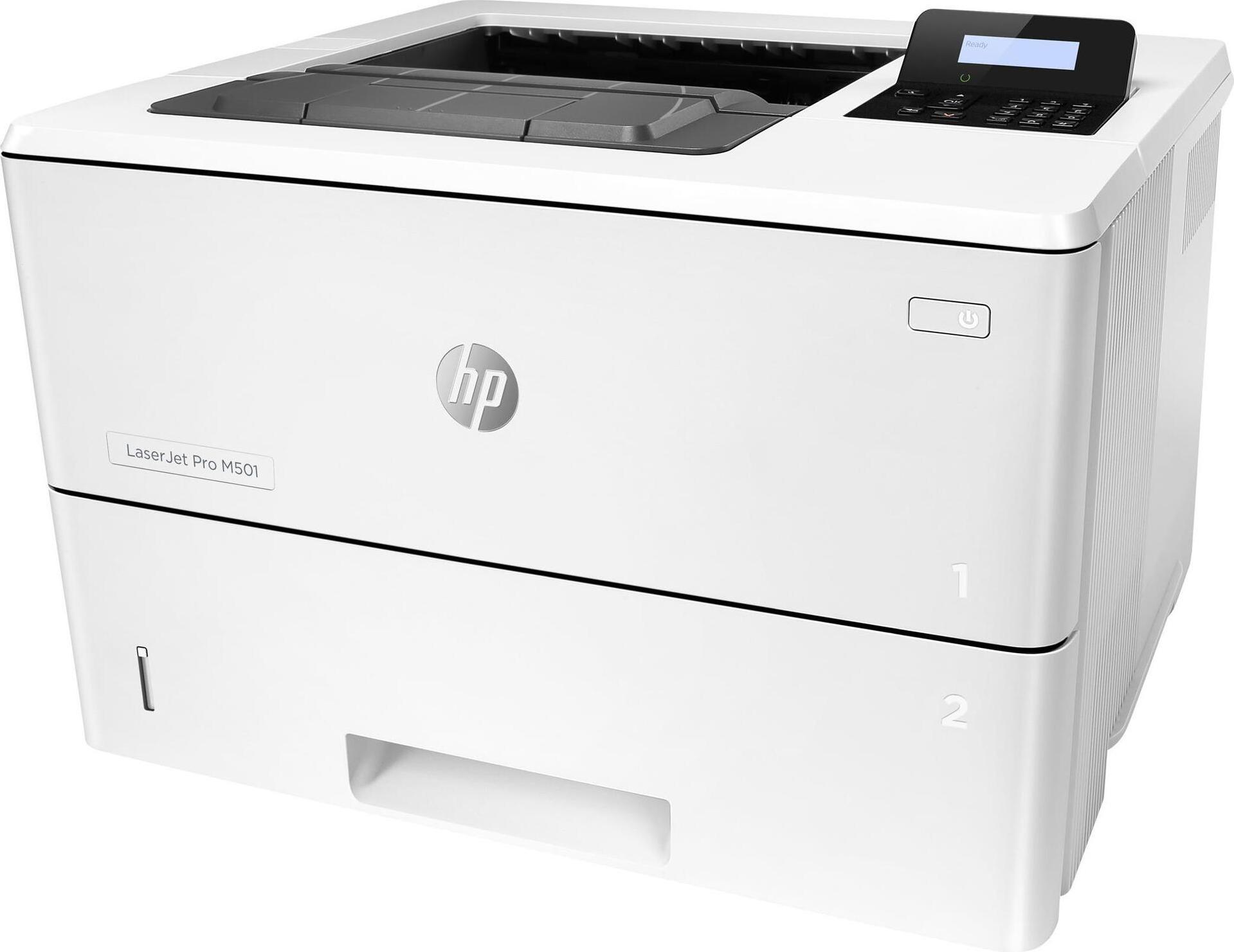 HP LaserJet Pro M501dn Laserdrucker s/w Duplex 43 ppm Gigabit LAN (J8H61A#B19) - Sonderposten