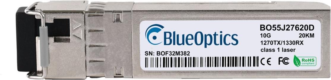 Kompatibler Calix 100-01903BXU-20 BlueOptics BO55J27620D SFP+ Bidi Transceiver, LC-Simplex, 10GBASE-BX-U, Singlemode Fiber, TX1270nm/RX1330nm, 20KM, DDM / DOM, 0°C/+70°C (100-01903BXU-20-BO)