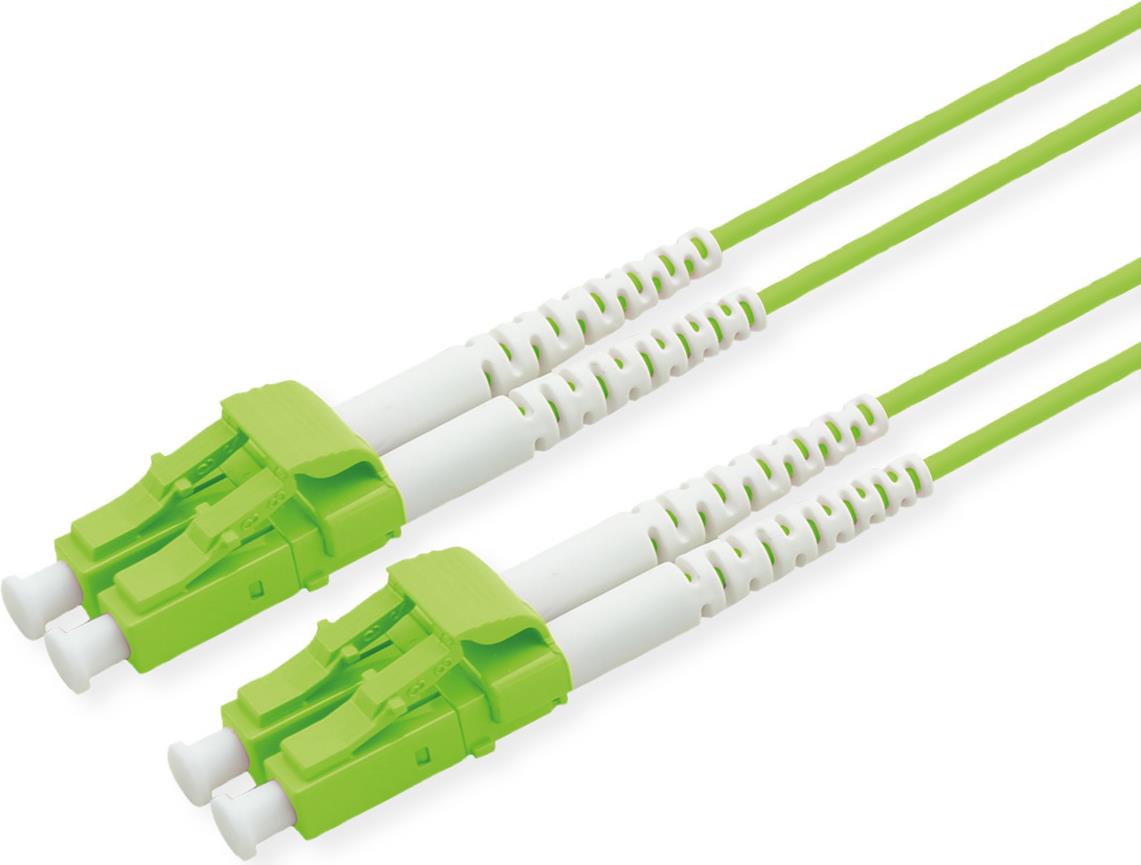 ROLINE LWL-Kabel DX 50/125µm LC/LC OM5 Low-Loss-Stecker 15m - Kabel - 15 m - low-smoke - zero-halogen - Glasfaser (LWL) (21.15.9287)