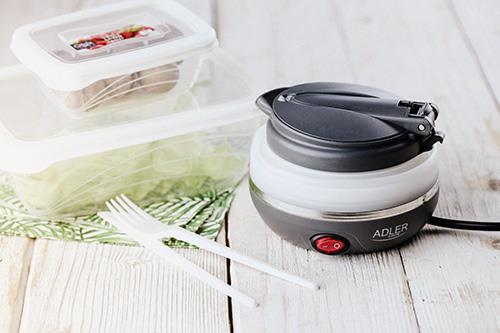 Adler AD 1279 Wasserkocher 0,6 l Schwarz - Weiß 750 W (AD 1279)