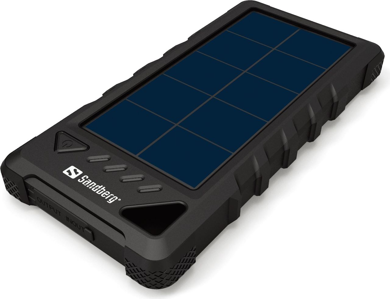 Sandberg Outdoor Solar Powerbank 16000 - Powerbank - Solar Li-Ion 16000 mAh - 3,4 A - 2 Ausgabeanschlussstellen (USB (nur Strom)) - auf Kabel: Micro-USB (420-35)