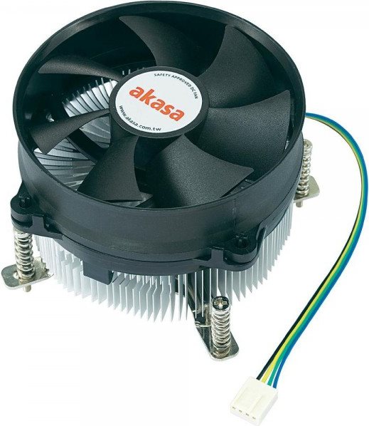 Akasa AK-CCE-7105EP - Prozessor - Kühler - Socket LGA 1151 - Socket T (LGA 775) - Core 2 Duo - Core 2 Quad - Core i3 - Core i5 - Core i7 - Pentium 4 - Schwarz - Silber - Aluminium (AK-CCE-7105EP)