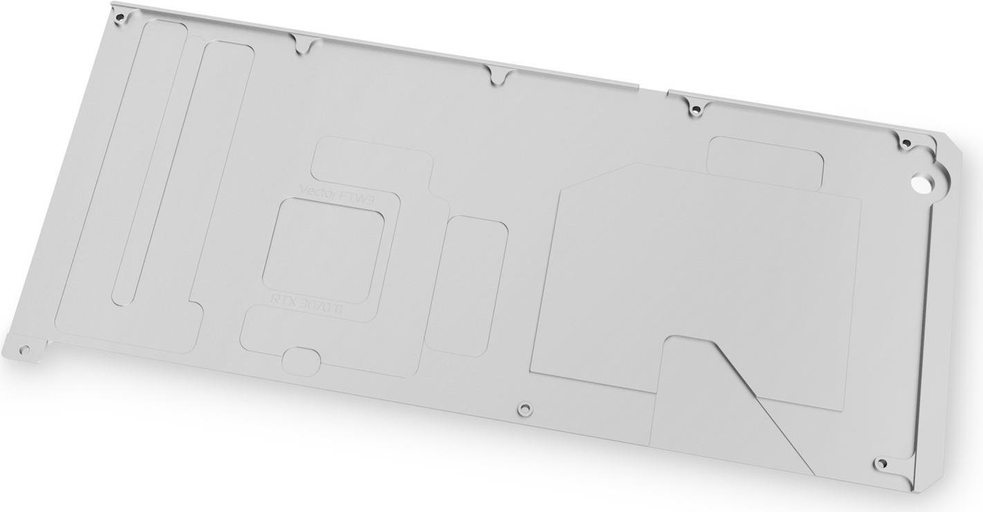 EK Water Blocks Quantum Vector FTW3 RTX 3070 Ti - Rückenplatte - Nickel - Silber - 1/4  - Grafikkarte - GeForce RTX 3070 Ti FTW3 (3831109861035)