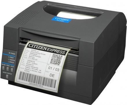 Citizen CL-S521II - Etikettendrucker - Thermodirekt - Rolle (11,8 cm) - 203 dpi - bis zu 150 mm/Sek. - USB, seriell - Schwarz