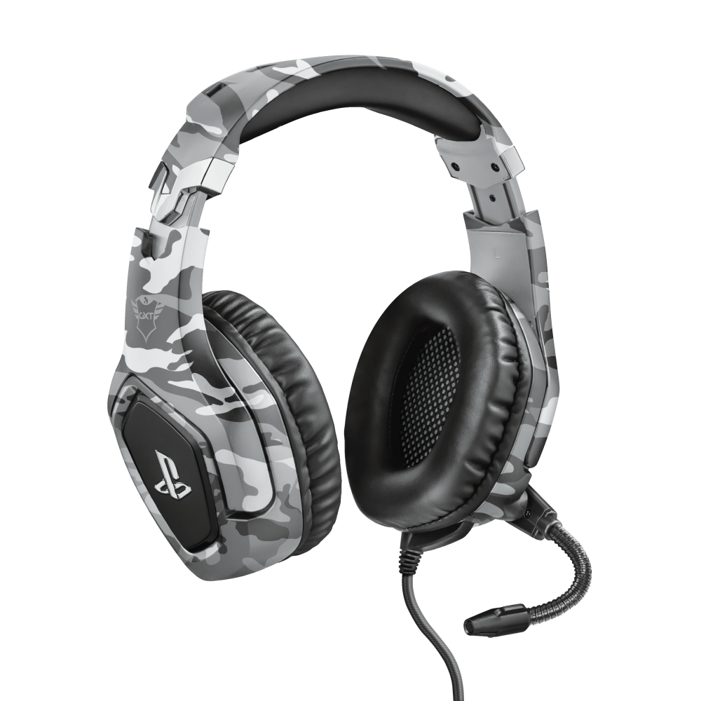 TRUST GXT488 FORZE-G GAMING KOPFHOERER 23531 PS4 Over-Ear Mikrofon grau (23531)