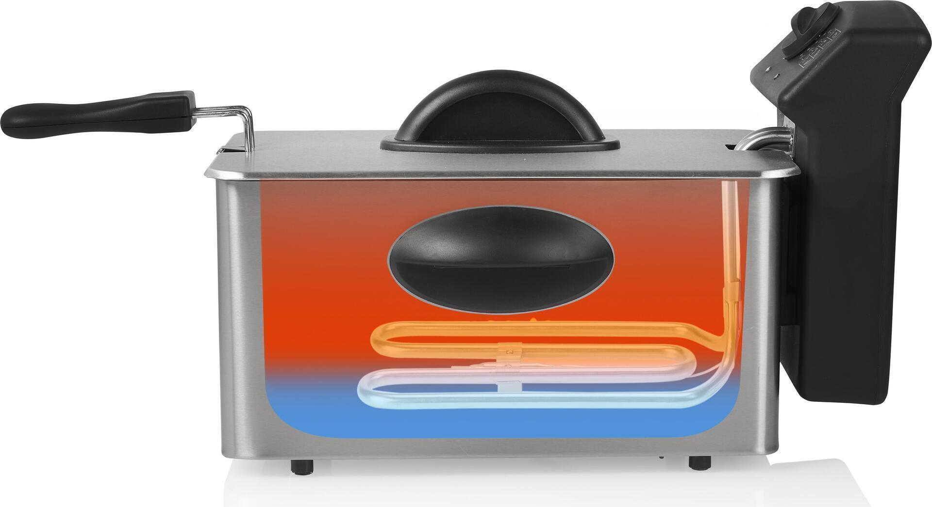 Princess 182642 Fritteuse - Fritteuse - 4 l - 0,8 kg - 160 °C - 190 °C - 4 Person(en) (01.182642.01.001)