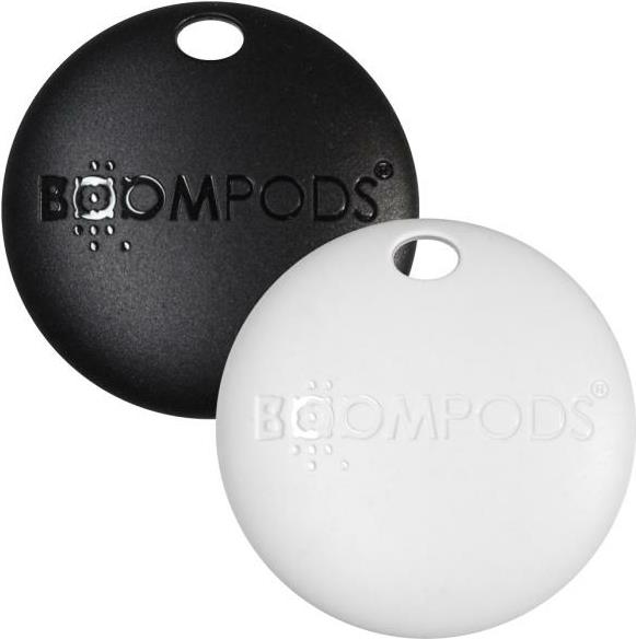 Boompods BOOMTAG - Artikel - Finder - Schwarz - Weiß - Recycelbarer Kunststoff - IPX5 - 8760 h (TUPAC1)