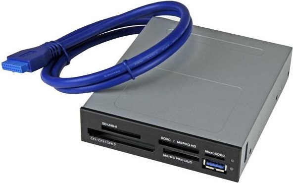 StarTech.com USB 3.0 interner Kartenleser mit UHS-II Unterstützung - Kartenleser - 8,9 cm (3.5 ) (CF I, CF II, MS, MS PRO, MMC, SD, MS Duo, MS PRO Duo, miniSD, microSD, SDHC, MS Micro, microSDHC, SDXC, MS XC, MS PRO-HG) - USB 3.0