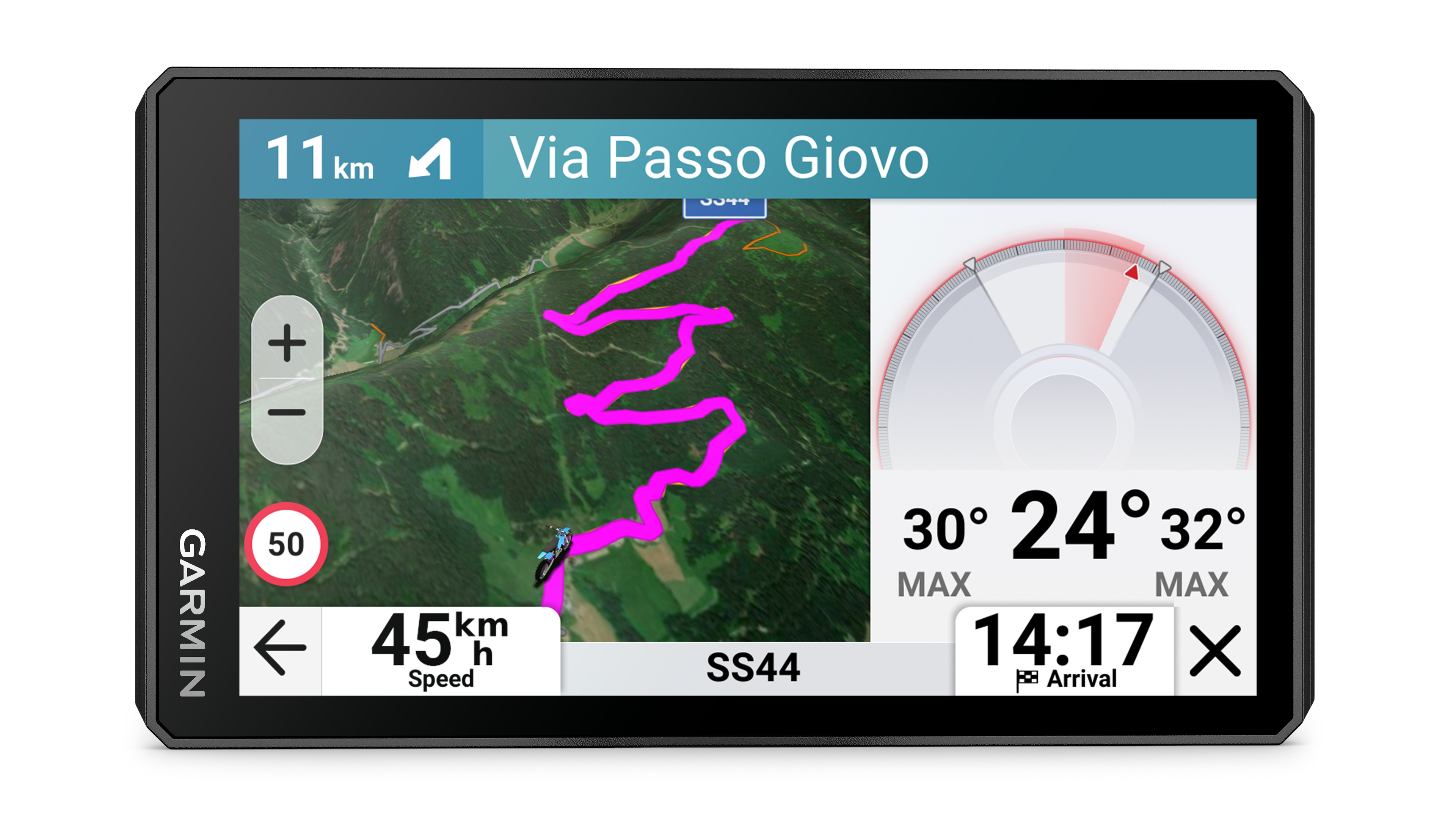Garmin z?mo XT3 Motorrad-Navi 4,7 TFT-Touchscreen 64 GB IPX7 Schwarz