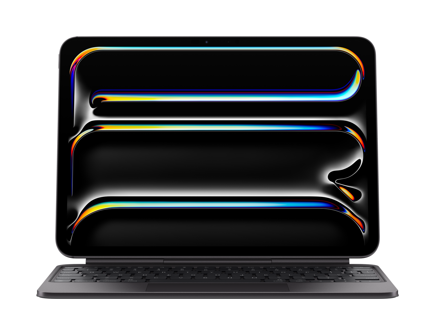 Apple Magic Keyboard - Tastatur und Foliohülle - mit Trackpad - hinterleuchtet - Apple Smart connector - QWERTZ - Deutsch - Schwarz - für 11-inch iPad Pro M4 Wi-Fi, M4 Wi-Fi + Cellular (MWR23D/A)